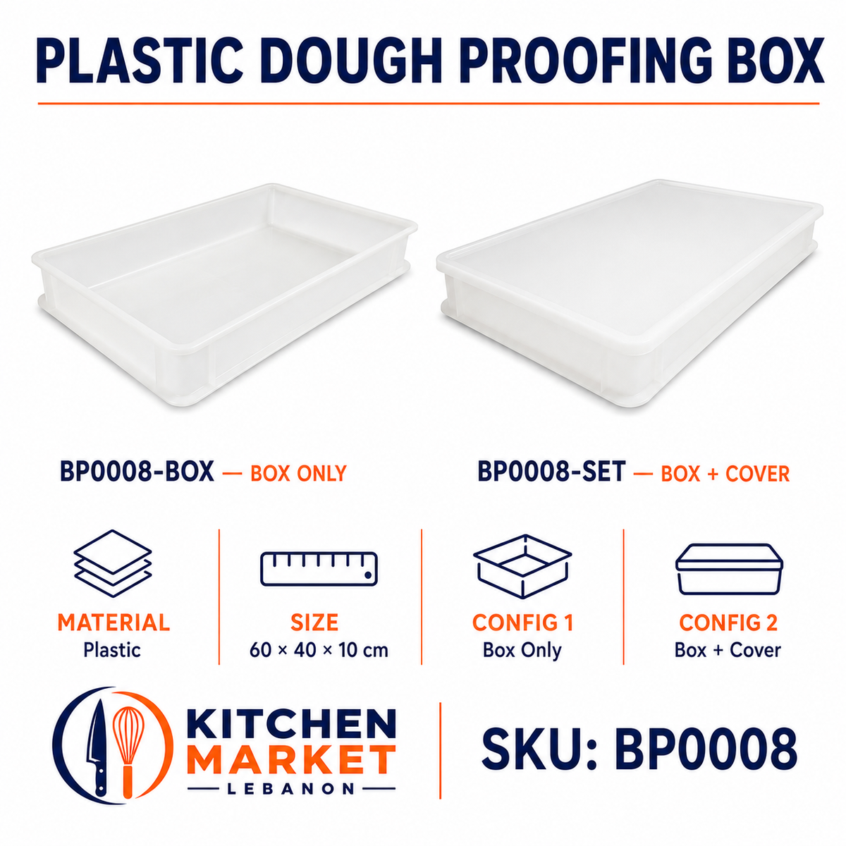 Plastic Dough Proofing Box