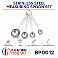 Stainless Steel Measuring Spoon Set - 4 Pieces