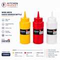 Wide-Neck Sauce Squeeze Bottle