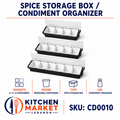 Spice Storage Box / Condiment Organizer
