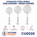 Stainless Steel Spiral Wire Skimmer / Spider Strainer