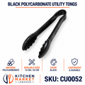 Black Polycarbonate Utility Tongs