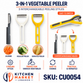3-in-1 Vegetable Peeler