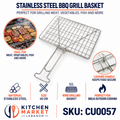 Stainless Steel BBQ Grill Basket