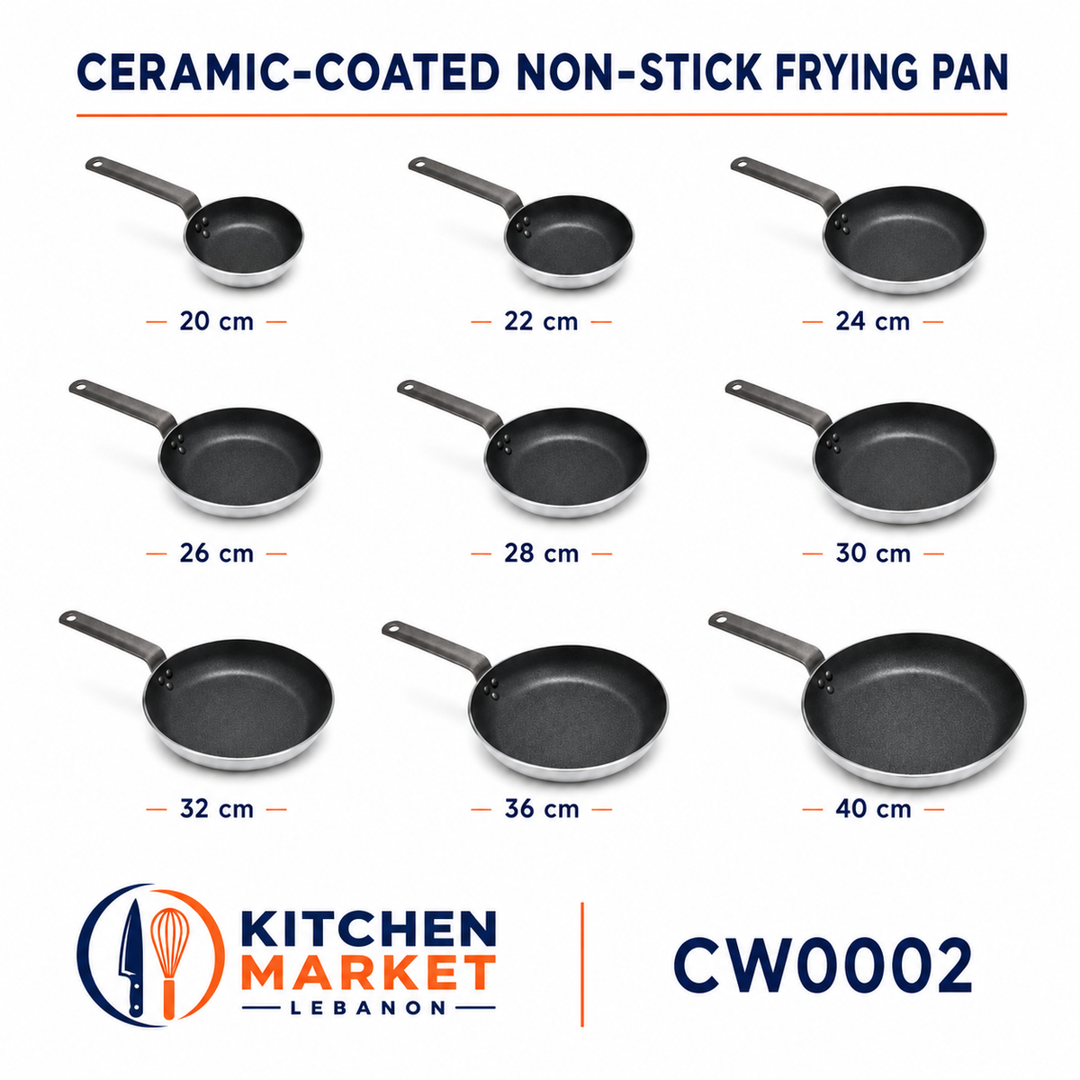 Ceramic-Coated Non-Stick Frying Pan