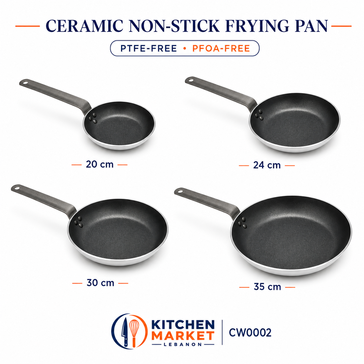 Ceramic-Coated Non-Stick Frying Pan