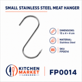Small Stainless Steel Meat Hanger 15 cm