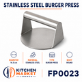 Stainless Steel Burger Press – 14.5 cm
