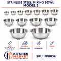 Stainless Steel Mixing Bowl - Model 2