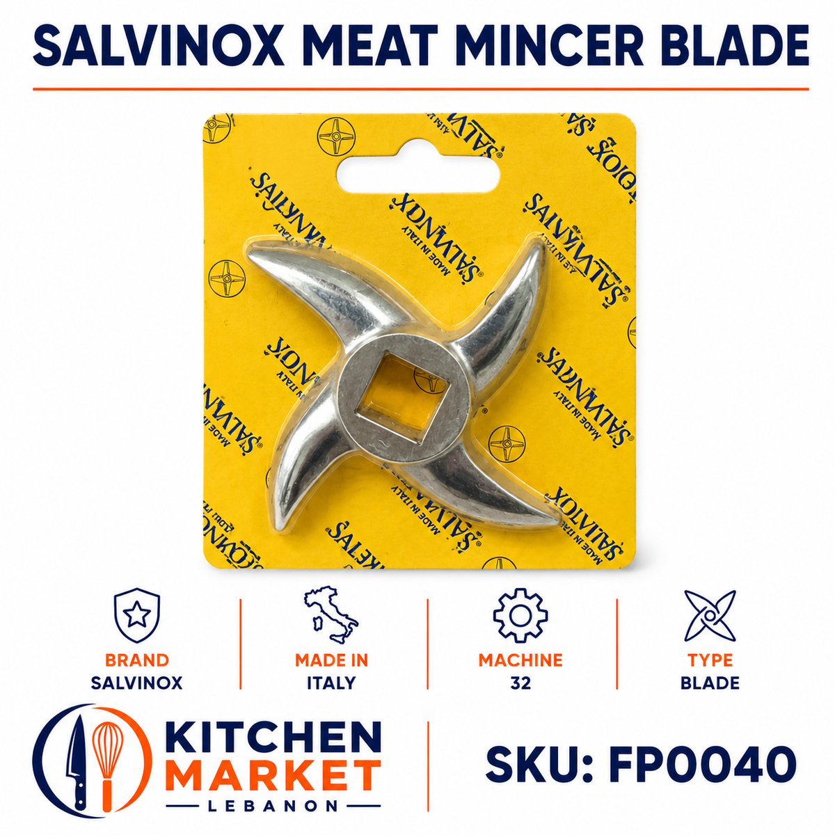 Salvinox Meat Mincer Blade - Machine 32