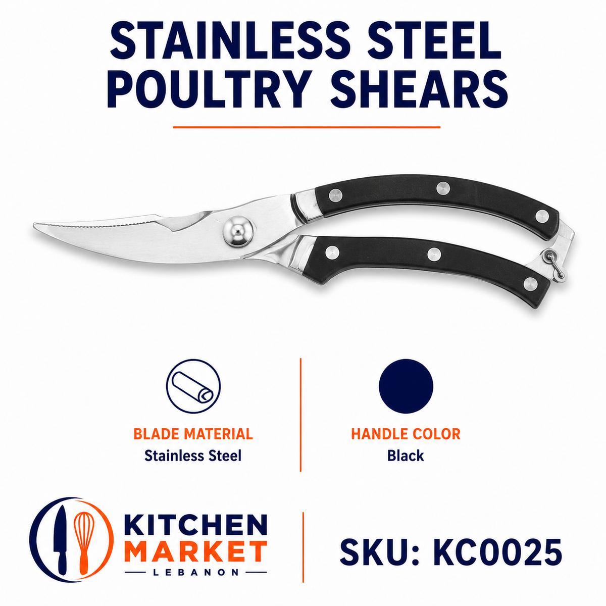 Stainless Steel Poultry Shears