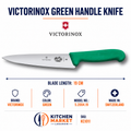 Victorinox Green Handle Knife 5.2004.19 - KC1011