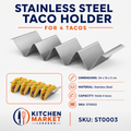 Stainless Steel Taco Holder for 4 Tacos